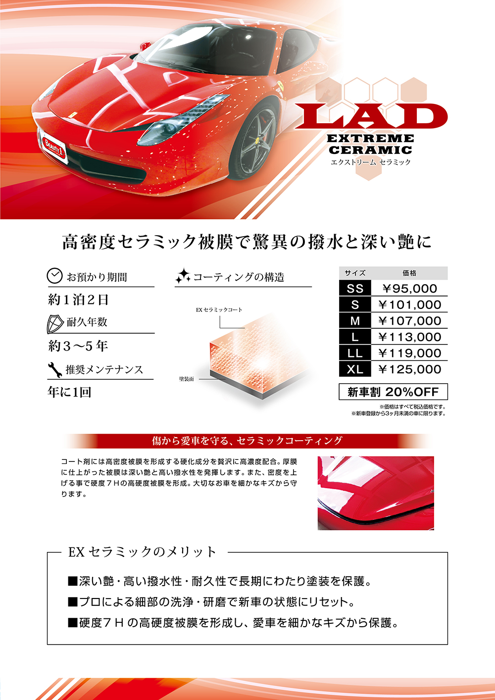 エクストリーム　セラミック(2層·撥水コーティング)